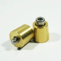 brass pole battery terminals M6 set pair
