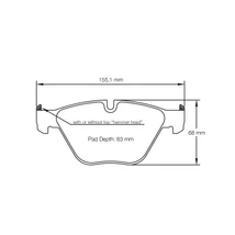 PAGID RSL19 FÉKBETÉT- BMW M COUPE E82, 320i, 330i, 335i, 335d, E92