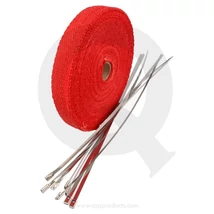 qsp Fiberglass Hitteband Rood 2,5 cm