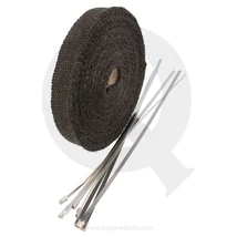 qsp Fiberglass Hitteband Zwart 2,5 cm