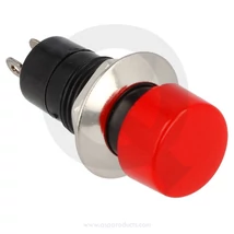 QSP Push button big red + chrome