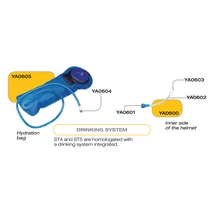 STILO ST5 and ST4 Helmet Drinking System kit (YA0601/YA0602/YA0603)