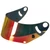 Arai mirror visor red