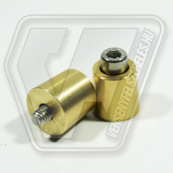 brass pole battery terminals M6 set pair