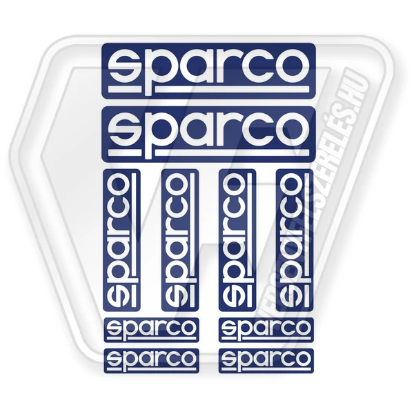 SPARCO 10 darabos Matrica Készlet