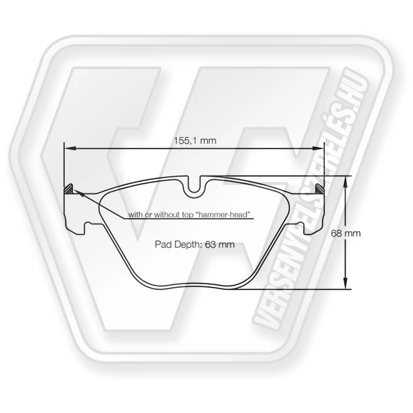 PAGID RSL19 FÉKBETÉT- BMW M COUPE E82, 320i, 330i, 335i, 335d, E92