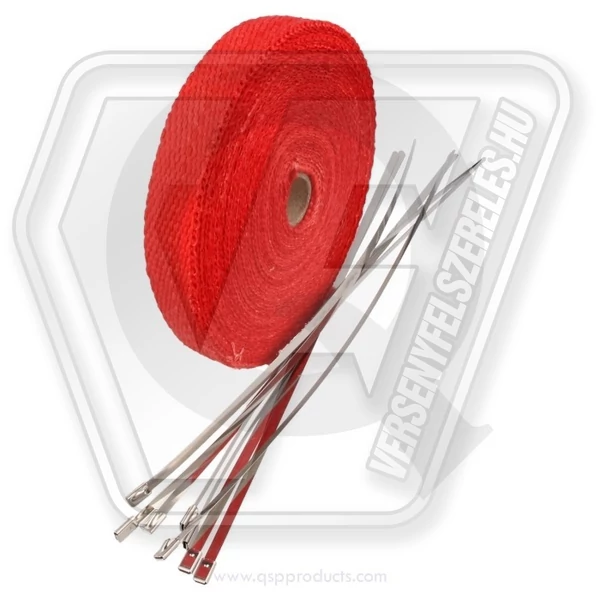 qsp Fiberglass Hitteband Rood 2,5 cm