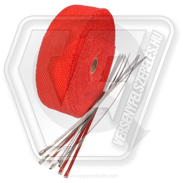 qsp Fiberglass Hitteband Rood 5 cm