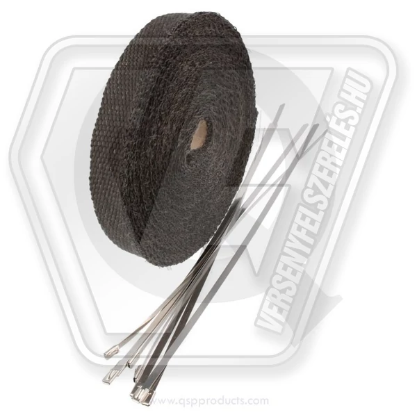 qsp Fiberglass Hitteband Zwart 2,5 cm