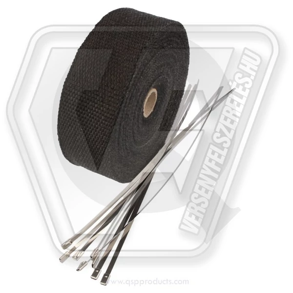 qsp Fiberglass Hitteband Zwart 5 cm